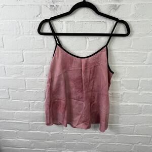 DKNY Women's Camisole Tank Top Adjustable Strap Sleeveless V-Neck Pink Size XS